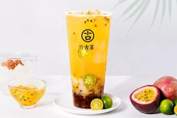 古茗奶茶百香果双响炮图